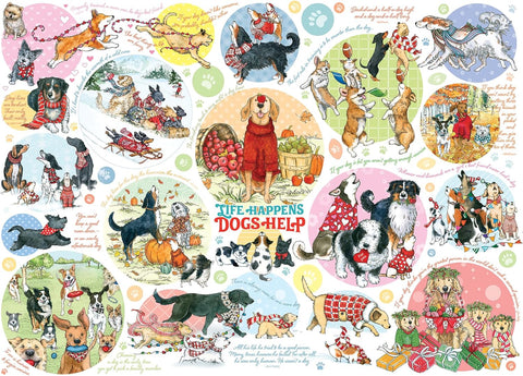 Dog Thoughts - 1000 Piece Jigsaw Puzzle (Cobble Hill)