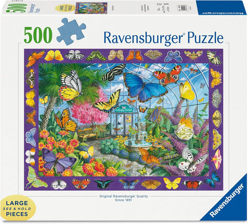 The Butterfly Palace - 500 XL Piece Jigsaw Puzzle (Ravensburger) - Completed Puzzle