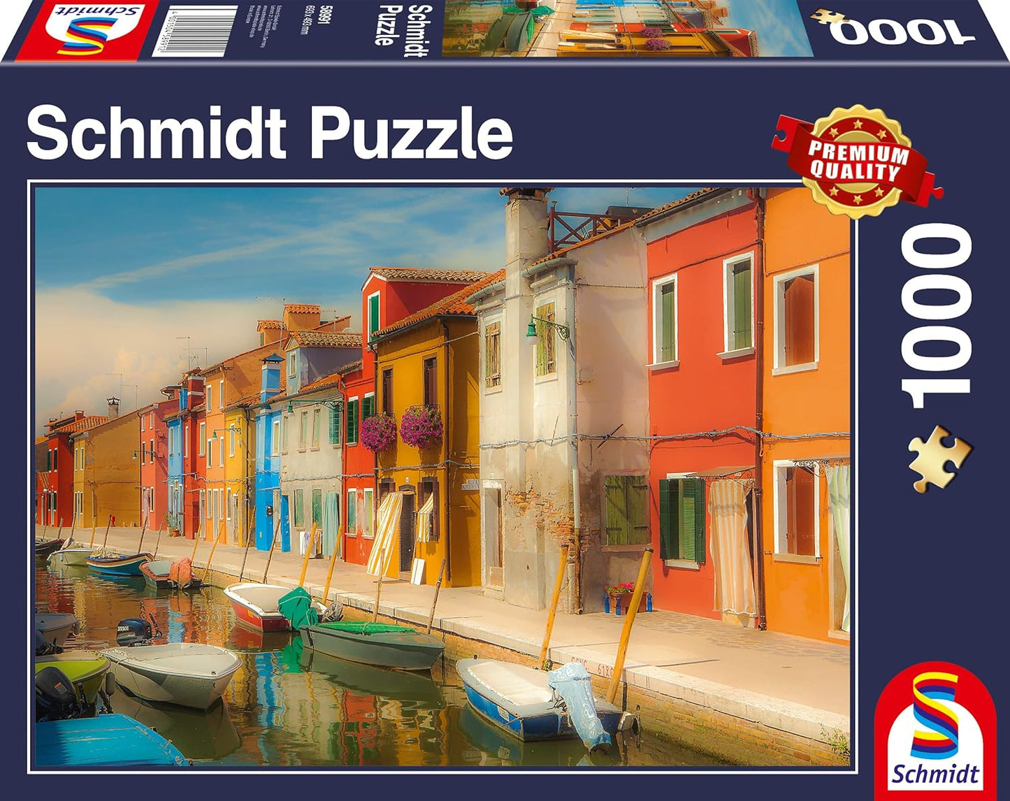 Schmidt - Bright Houses Island of Murano - 1000 Piece Jigsaw Puzzle