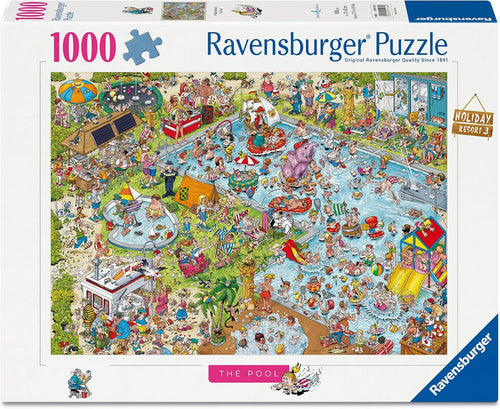 Ray's Comic Series - Holiday Resort No.3 by Ray Nicholson - 1000 Piece Jigsaw Puzzle (Ravensburger) - Completed Puzzle