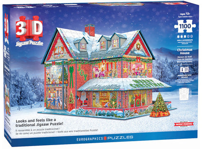 *** Pre-Order *** Eurographics - 3D Christmas House - 1100 Pieces