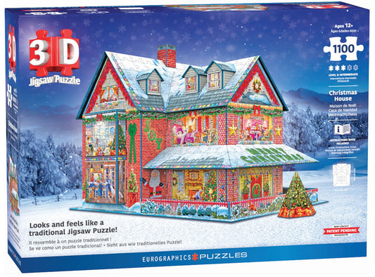 *** Pre-Order *** Eurographics - 3D Christmas House - 1100 Pieces