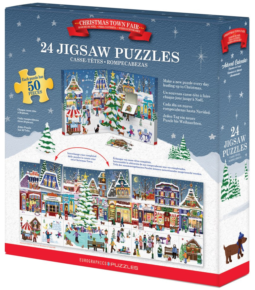Advent Calendar: Christmas Town Fair – Jigsaw Puzzle (Eurographics)