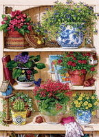 Flower Cupboard - 500 Piece Jigsaw Puzzle (Cobble Hill)