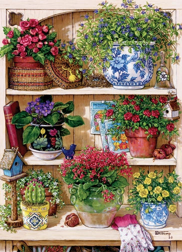 Flower Cupboard - 500 Piece Jigsaw Puzzle (Cobble Hill)