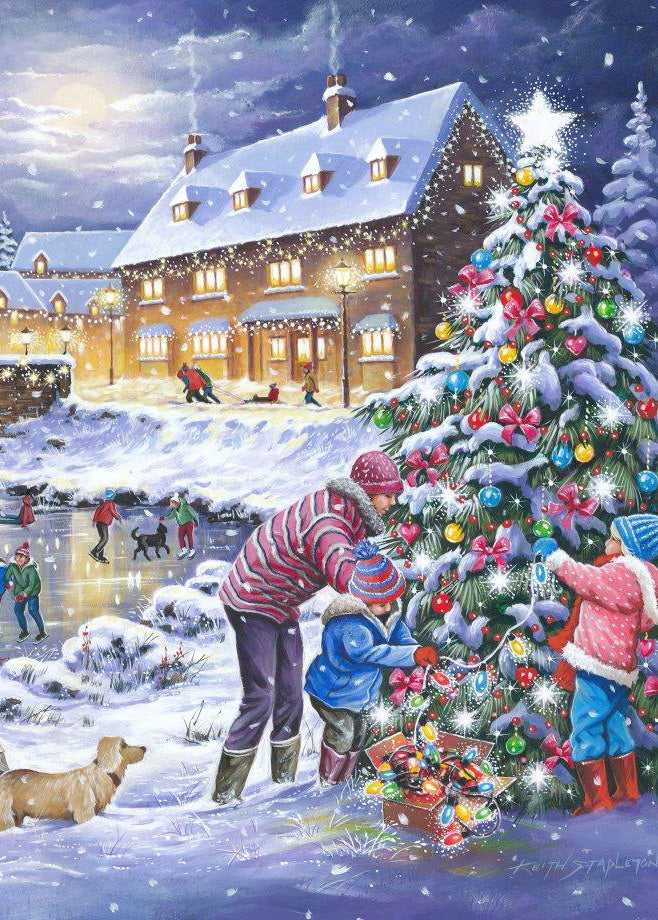 Christmas Is Coming – 2 x 500 XL Piece Jigsaw Puzzle (HOP)
