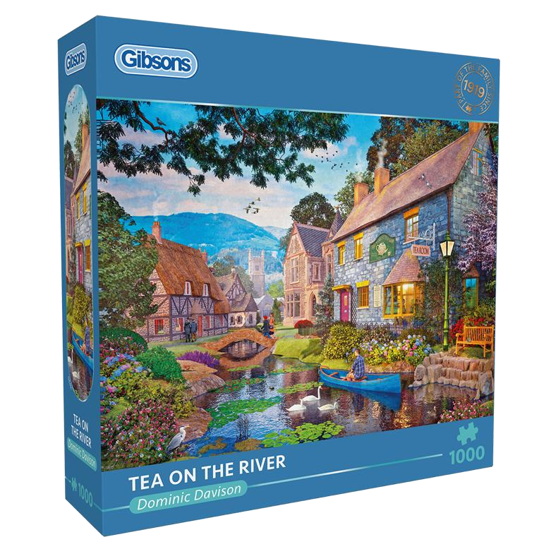 Tea on the River by Dominic Davison – 1000 Piece Jigsaw Puzzle (Gibsons