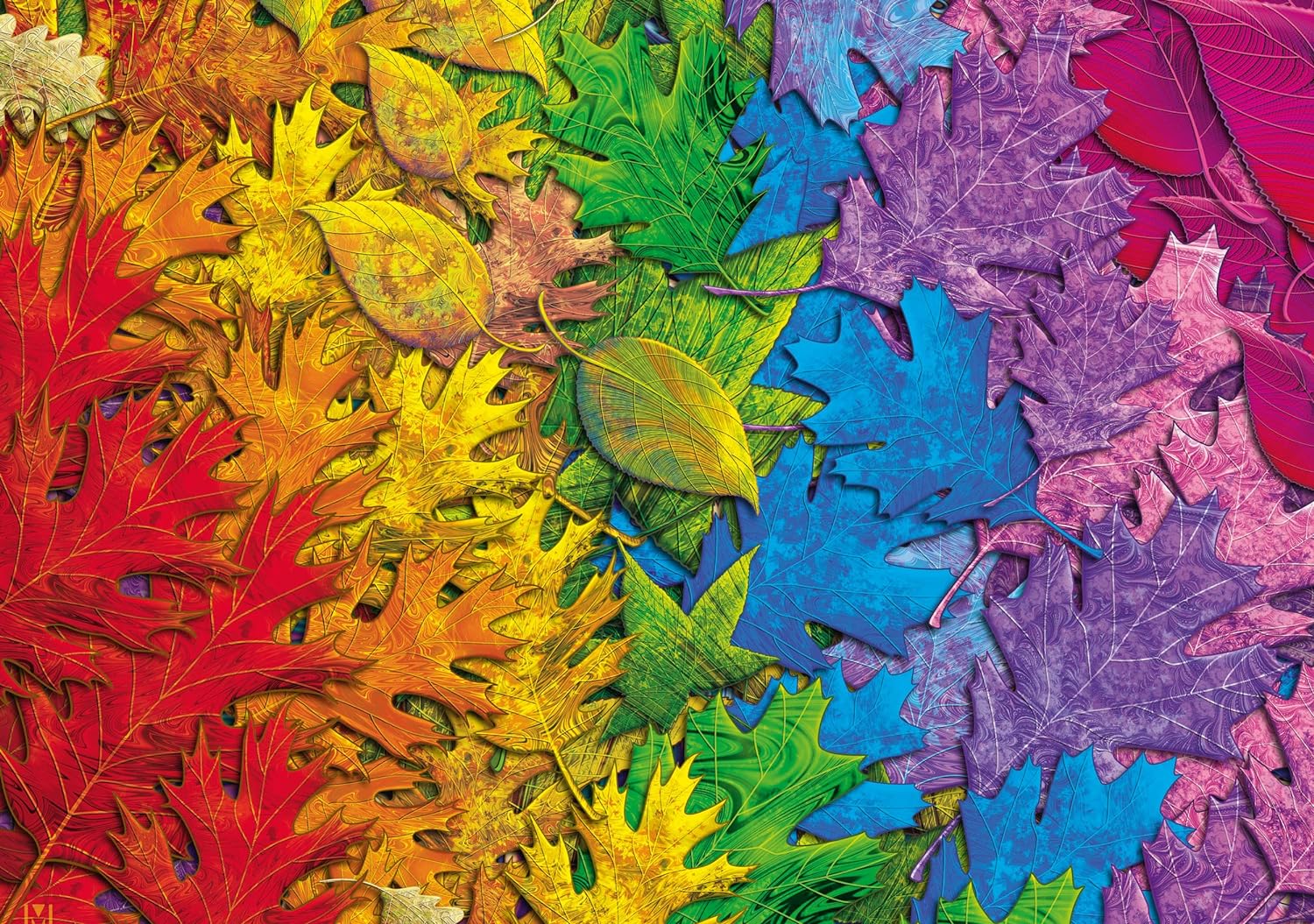 Colourful Leaves – 1500 Piece Jigsaw Puzzle (Schmidt)