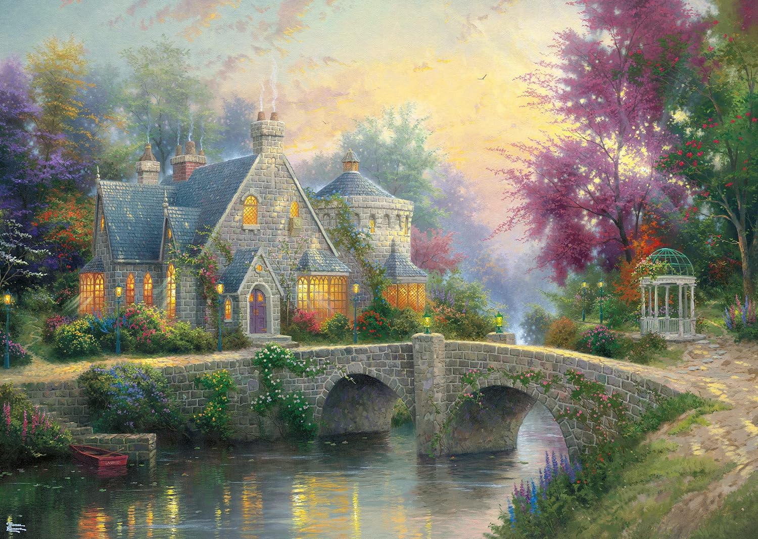 Lamplight Manor by Thomas Kinkade – 3000 Piece Jigsaw Puzzle (Schmidt)