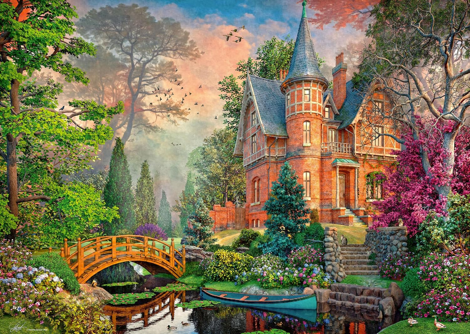 ** Pre-Order ** Terracotta Mansion by Dominic Davison - 1000 Piece Jigsaw Puzzle (Ravensburger)