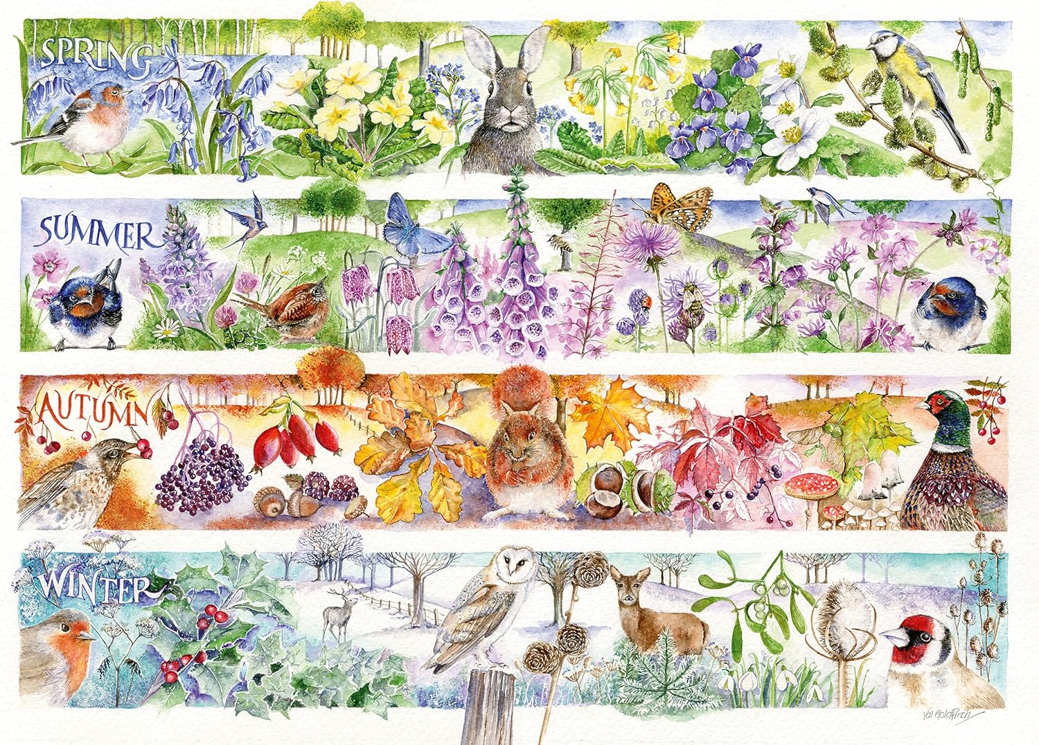 Seasons – 1000 Piece Jigsaw Puzzle (Schmidt)