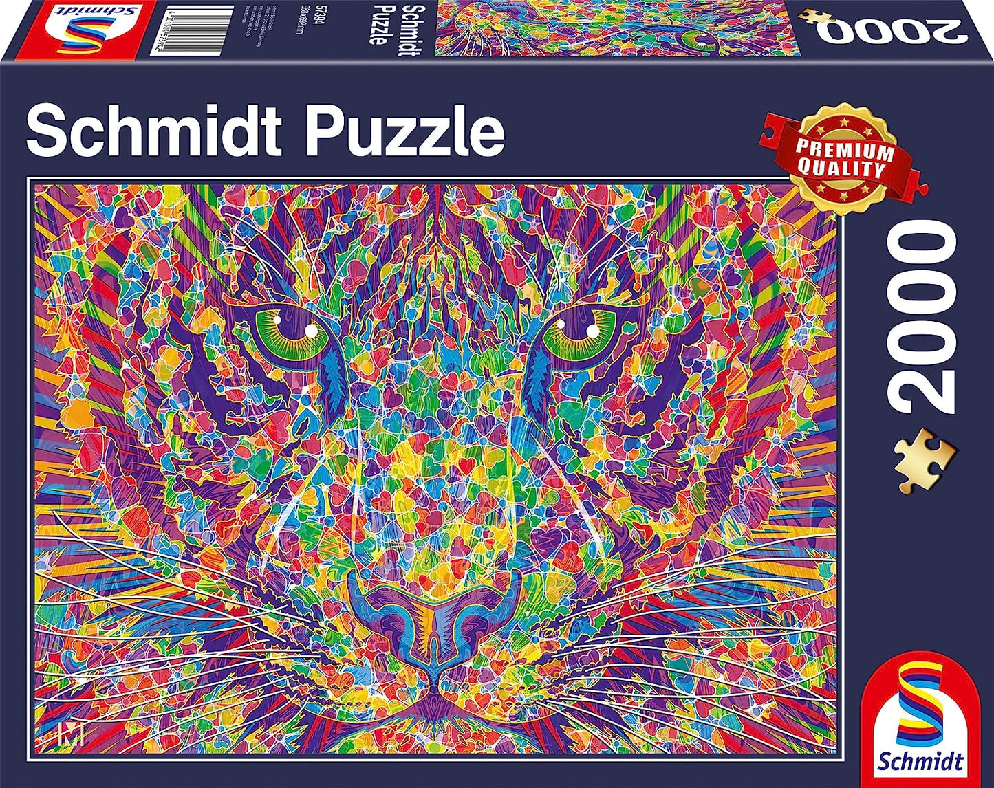 Schmidt - Wild at Heart, Tiger - 2000 Piece Jigsaw Puzzle