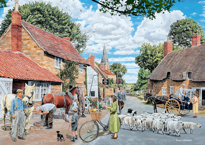 The Village Farrier by Trevor Mitchell - 1000 Piece Jigsaw Puzzle (Ravensburger)