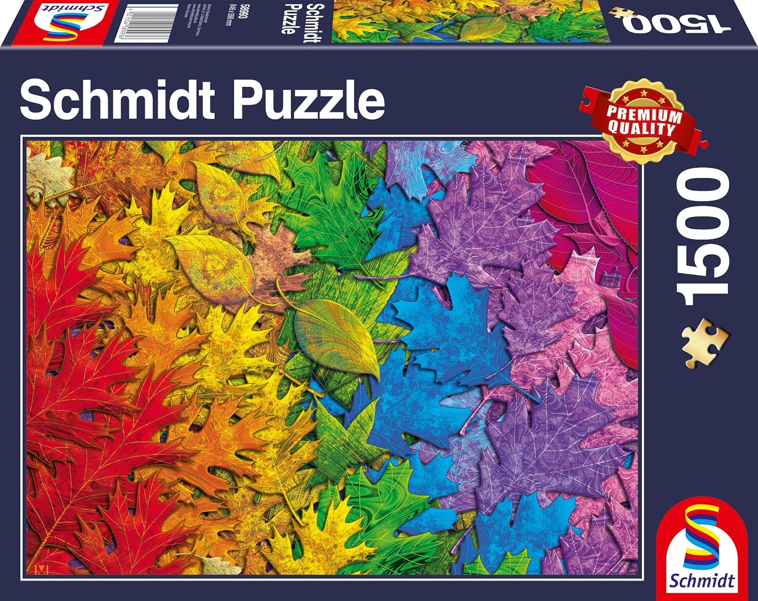 Colourful Leaves – 1500 Piece Jigsaw Puzzle (Schmidt)