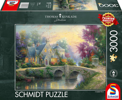 Schmidt - Thomas Kinkade: Lamplight Manor - 3000 Piece Jigsaw Puzzle