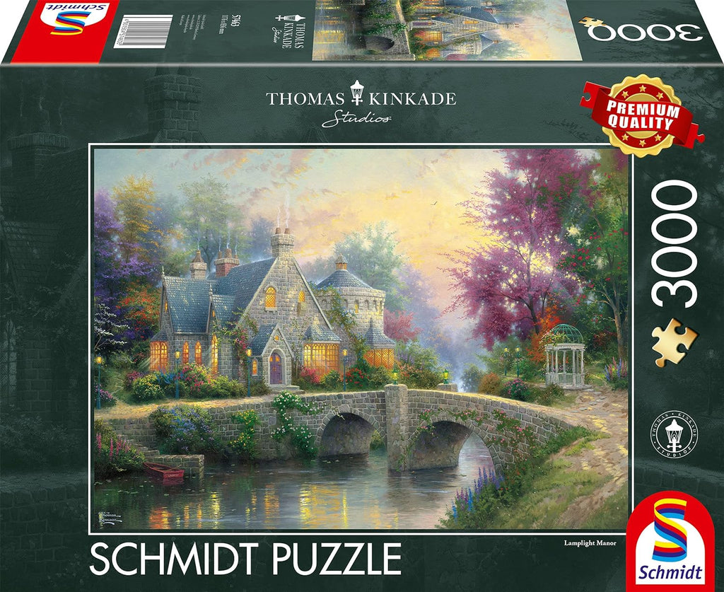 Lamplight Manor by Thomas Kinkade – 3000 Piece Jigsaw Puzzle (Schmidt)