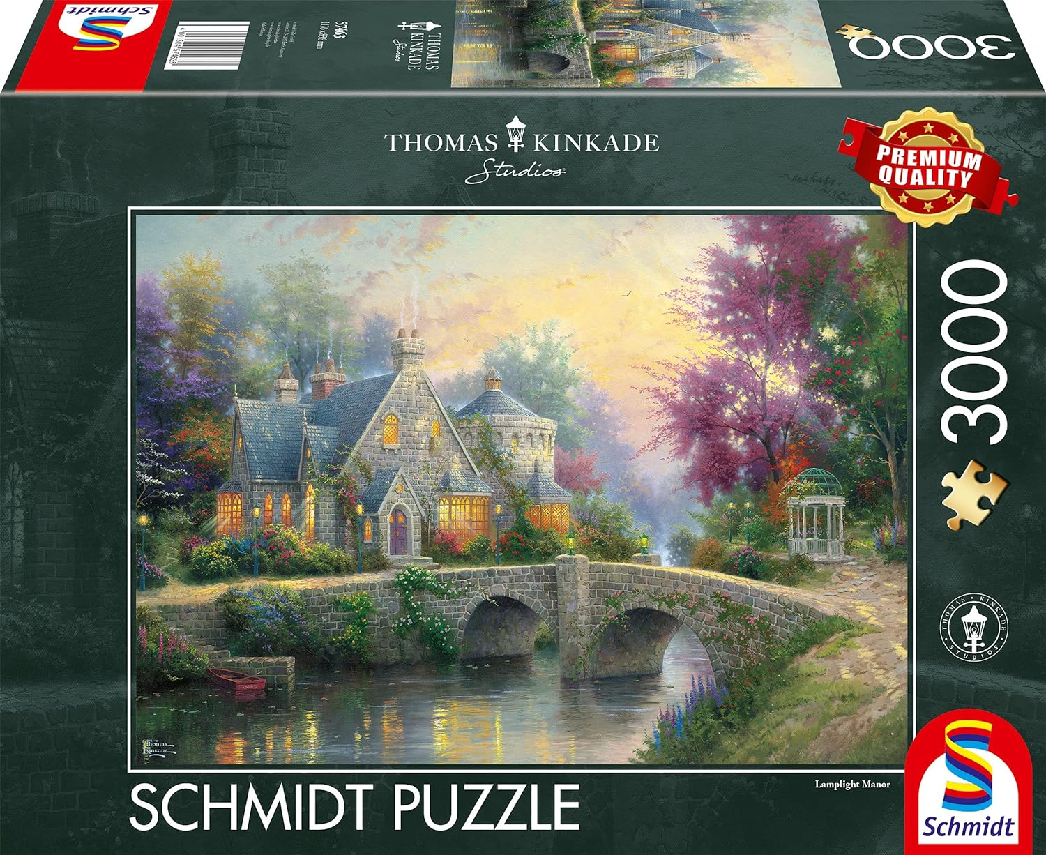 Lamplight Manor by Thomas Kinkade – 3000 Piece Jigsaw Puzzle (Schmidt)