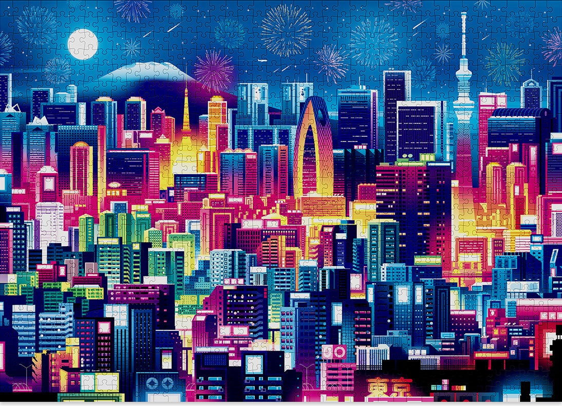 Artwork: Tokyo – 1000 Piece Jigsaw Puzzle (Cloudberries)