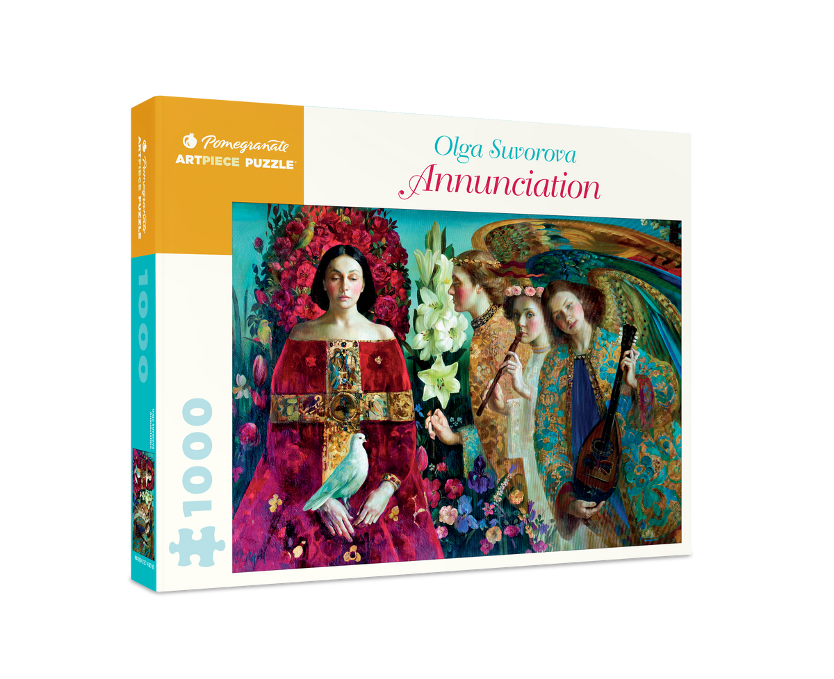 Box, turned right: Annunciation by Olga Suvorova – 1000 Piece Jigsaw Puzzle (Pomegranate)