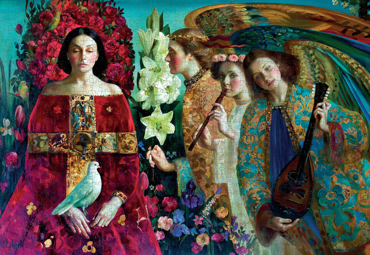Made up: Annunciation by Olga Suvorova – 1000 Piece Jigsaw Puzzle (Pomegranate)