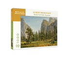 Box, turned right: Bridal Veil Falls, Yosemite by Albert Bierstadt – 1000 Piece Jigsaw Puzzle (Pomegranate)