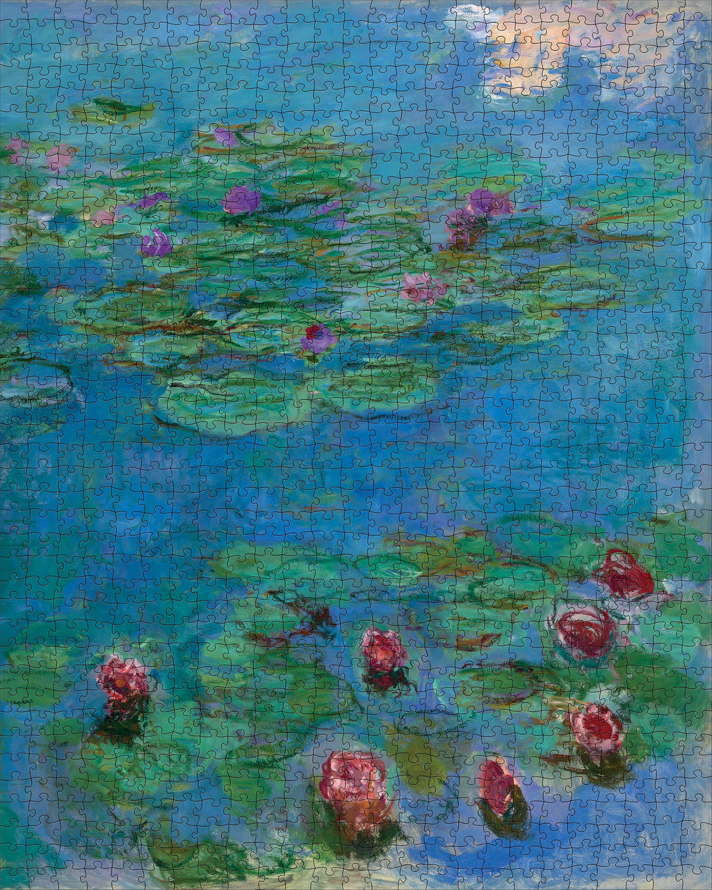 Made up: Water Lilies by Claude Monet – 1000 Piece Jigsaw Puzzle (Pomegranate)