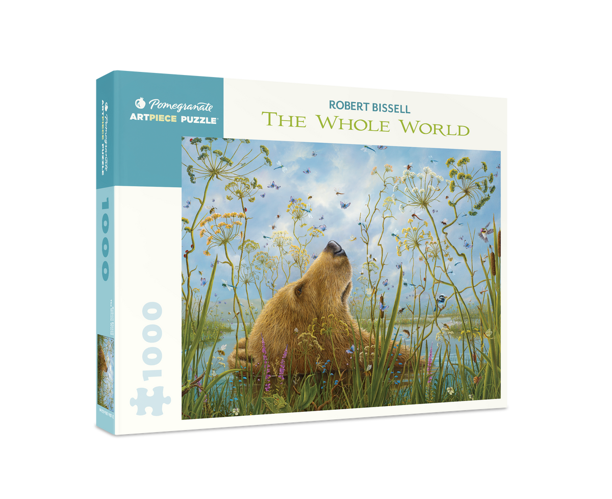 Box, turned right: The Whole World by Robert Bissell – 1000 Piece Jigsaw Puzzle (Pomegranate)