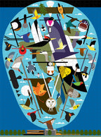 Made up: We Think the World of Birds by Charley Harper – 1000 Piece Jigsaw Puzzle (Pomegranate)