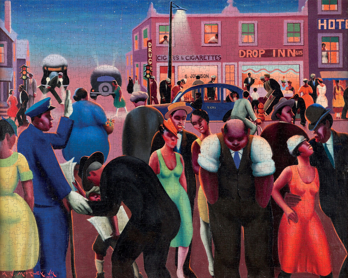Made up: Black Belt by Archibald Motley – 1000 Piece Jigsaw Puzzle (Pomegranate)