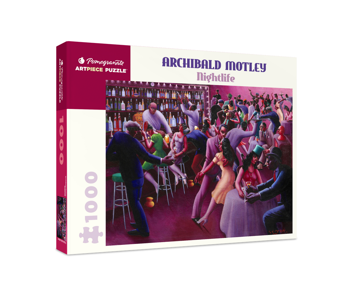 Box, turned right: Nightlife by Archibald Motley – 1000 Piece Jigsaw Puzzle (Pomegranate)