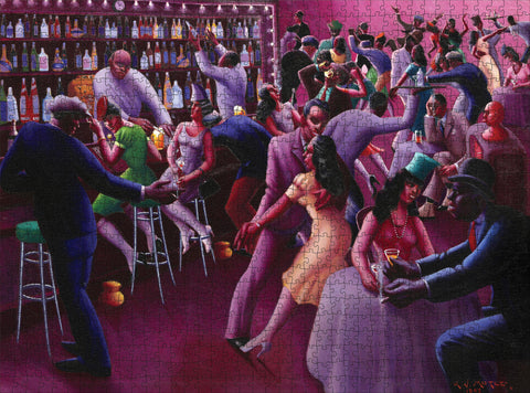 Made up: Nightlife by Archibald Motley – 1000 Piece Jigsaw Puzzle (Pomegranate)