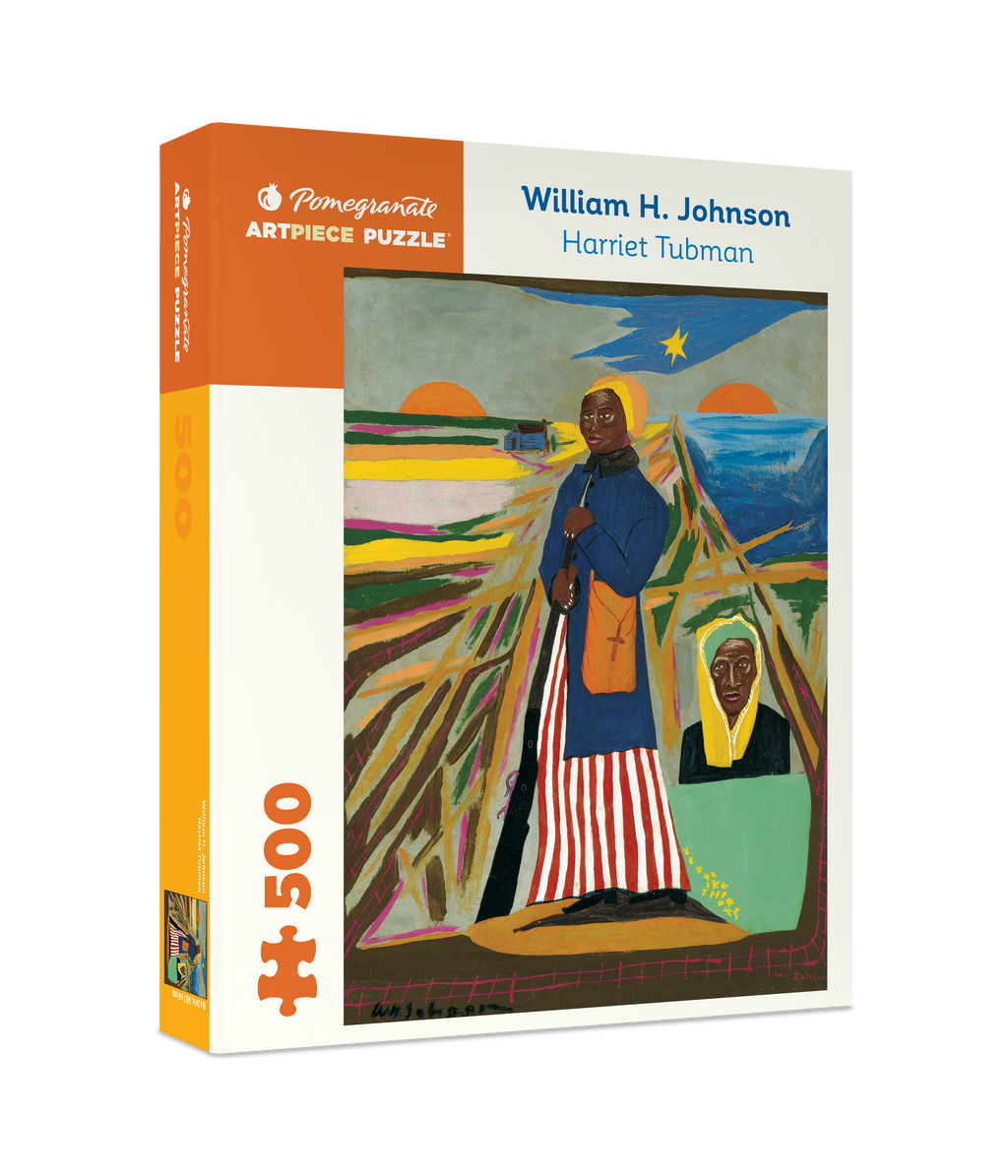 Box, turned right: Harriet Tubman by William H. Johnson – 500 Piece Jigsaw Puzzle (Pomegranate)