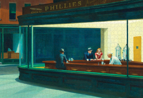 Made up: Nighthawks by Edward Hopper – 1000 Piece Jigsaw Puzzle (Pomegranate)