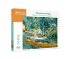 Box, turned right: Bank of the Oise at Auvers by Vincent van Gogh – 1000 Piece Jigsaw Puzzle (Pomegranate)