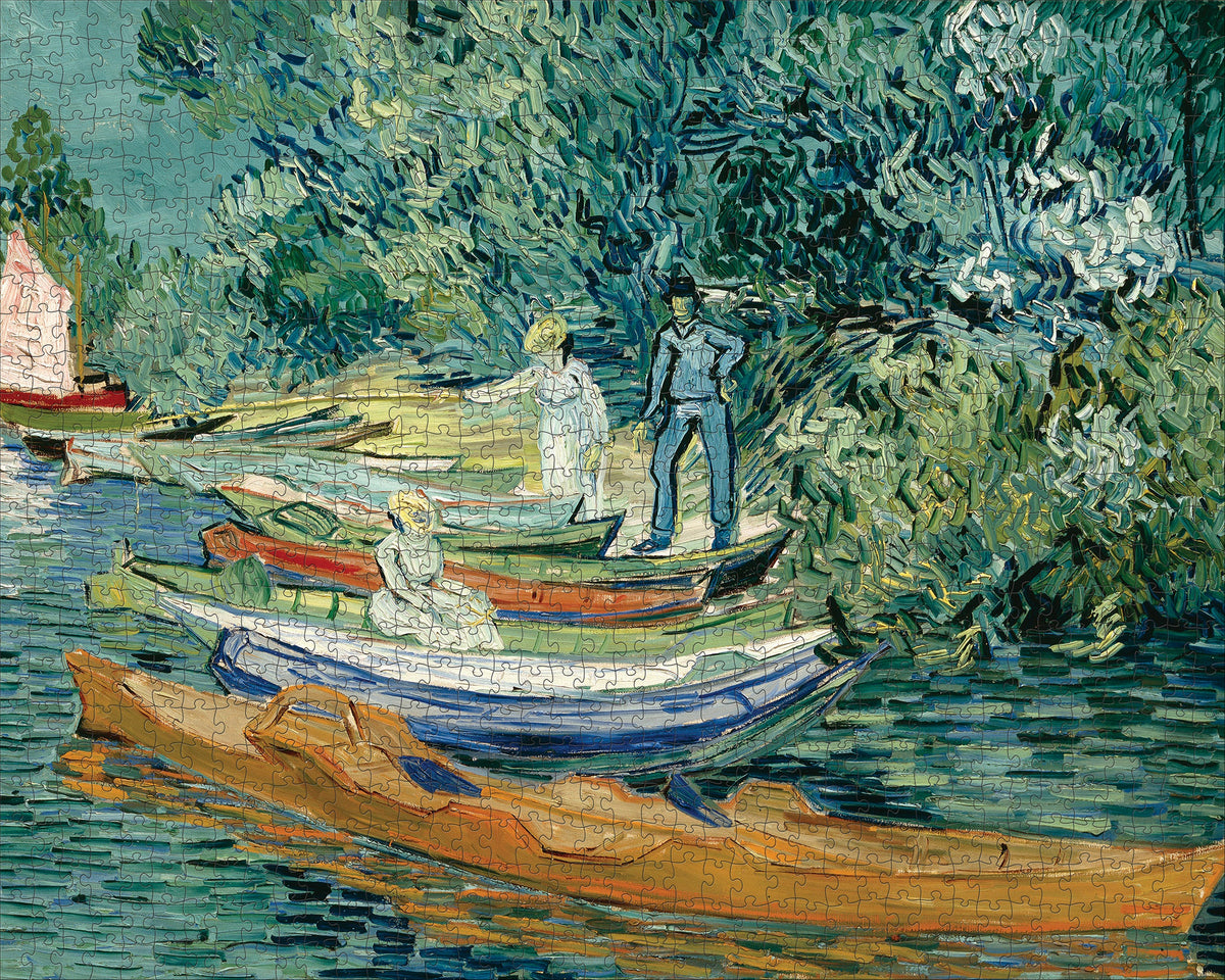 Made up: Bank of the Oise at Auvers by Vincent van Gogh – 1000 Piece Jigsaw Puzzle (Pomegranate)
