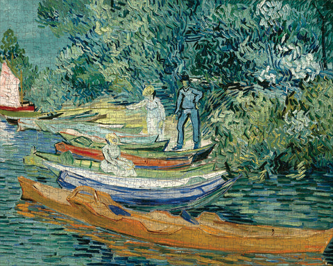 Made up: Bank of the Oise at Auvers by Vincent van Gogh – 1000 Piece Jigsaw Puzzle (Pomegranate)