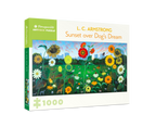 Box, turned right: Sunset over Dog's Dream by L. C. Armstrong – 1000 Piece Jigsaw Puzzle (Pomegranate)
