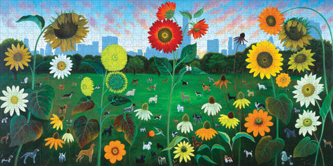 Made up: Sunset over Dog's Dream by L. C. Armstrong – 1000 Piece Jigsaw Puzzle (Pomegranate)