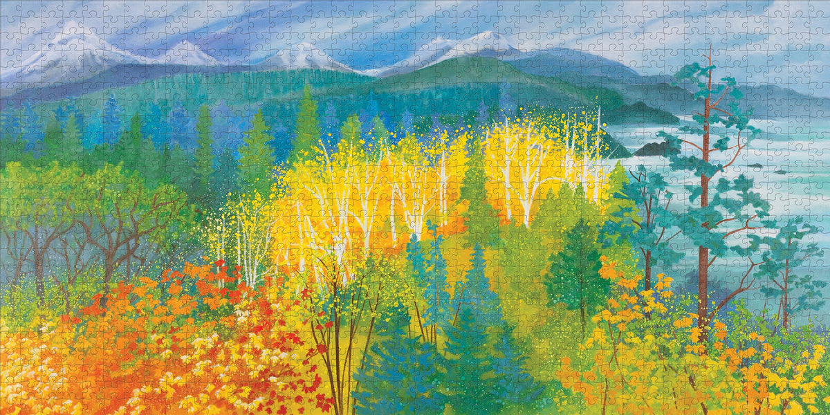 Made up: The Cascades by Joan Metcalf – 1000 Piece Jigsaw Puzzle (Pomegranate)