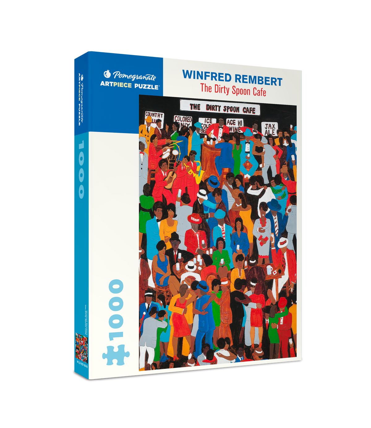 Box, turned right: The Dirty Spoon Cafe by Winfred Rembert – 1000 Piece Jigsaw Puzzle (Pomegranate)