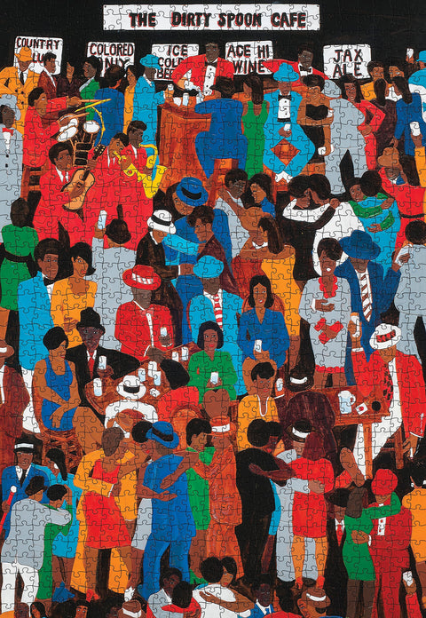 Made up: The Dirty Spoon Cafe by Winfred Rembert – 1000 Piece Jigsaw Puzzle (Pomegranate)