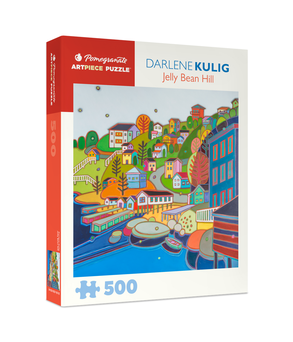 Box, turned right: Jellybean Hill by Darlene Kulig – 500 Piece Jigsaw Puzzle (Pomegranate)