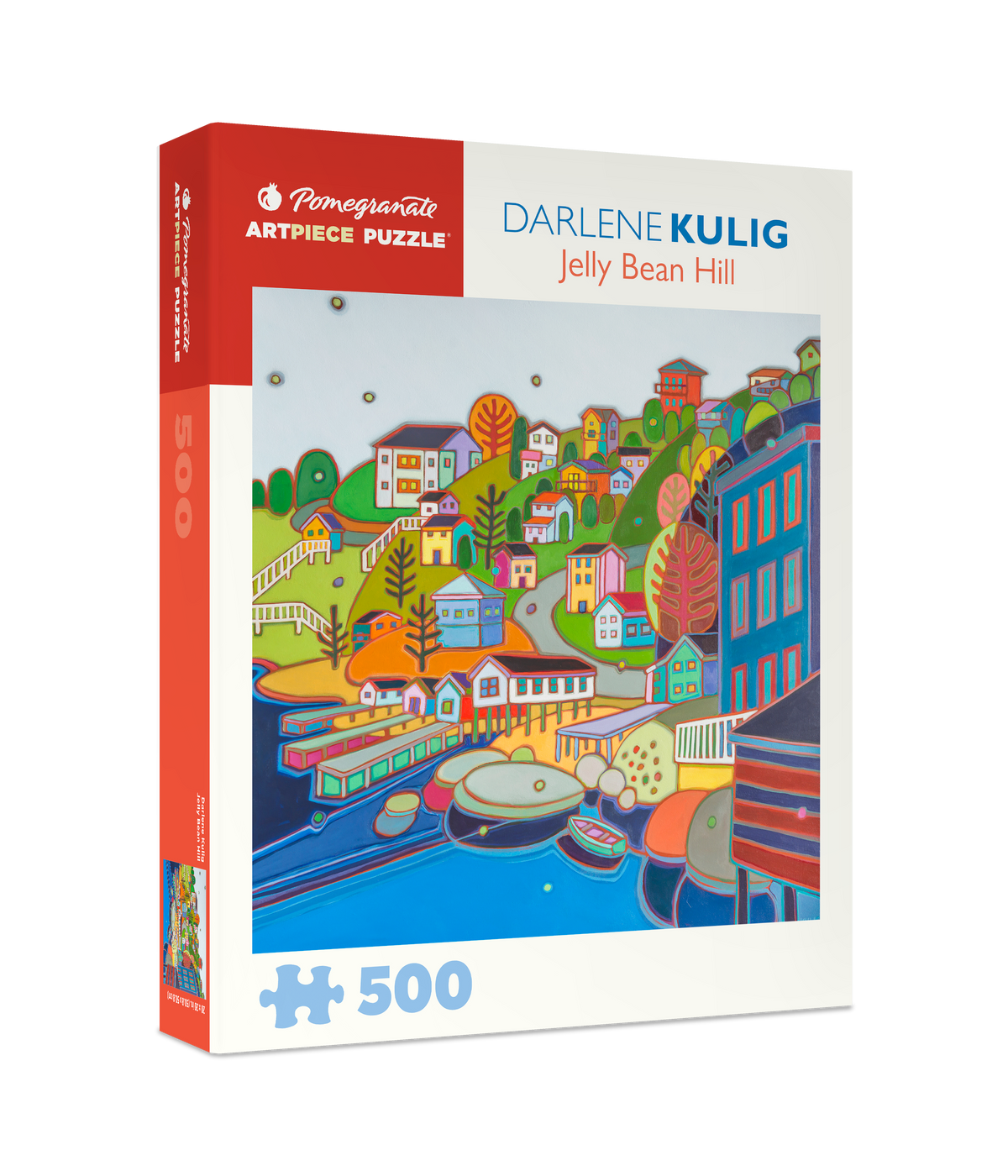 Box, turned right: Jellybean Hill by Darlene Kulig – 500 Piece Jigsaw Puzzle (Pomegranate)