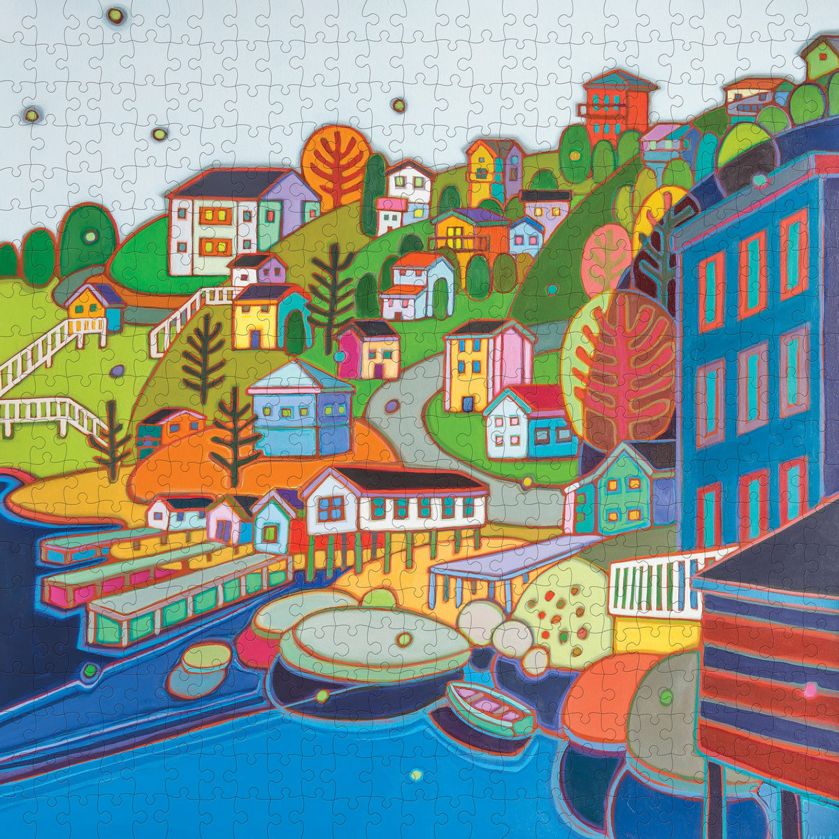 Made up: Jellybean Hill by Darlene Kulig – 500 Piece Jigsaw Puzzle (Pomegranate)