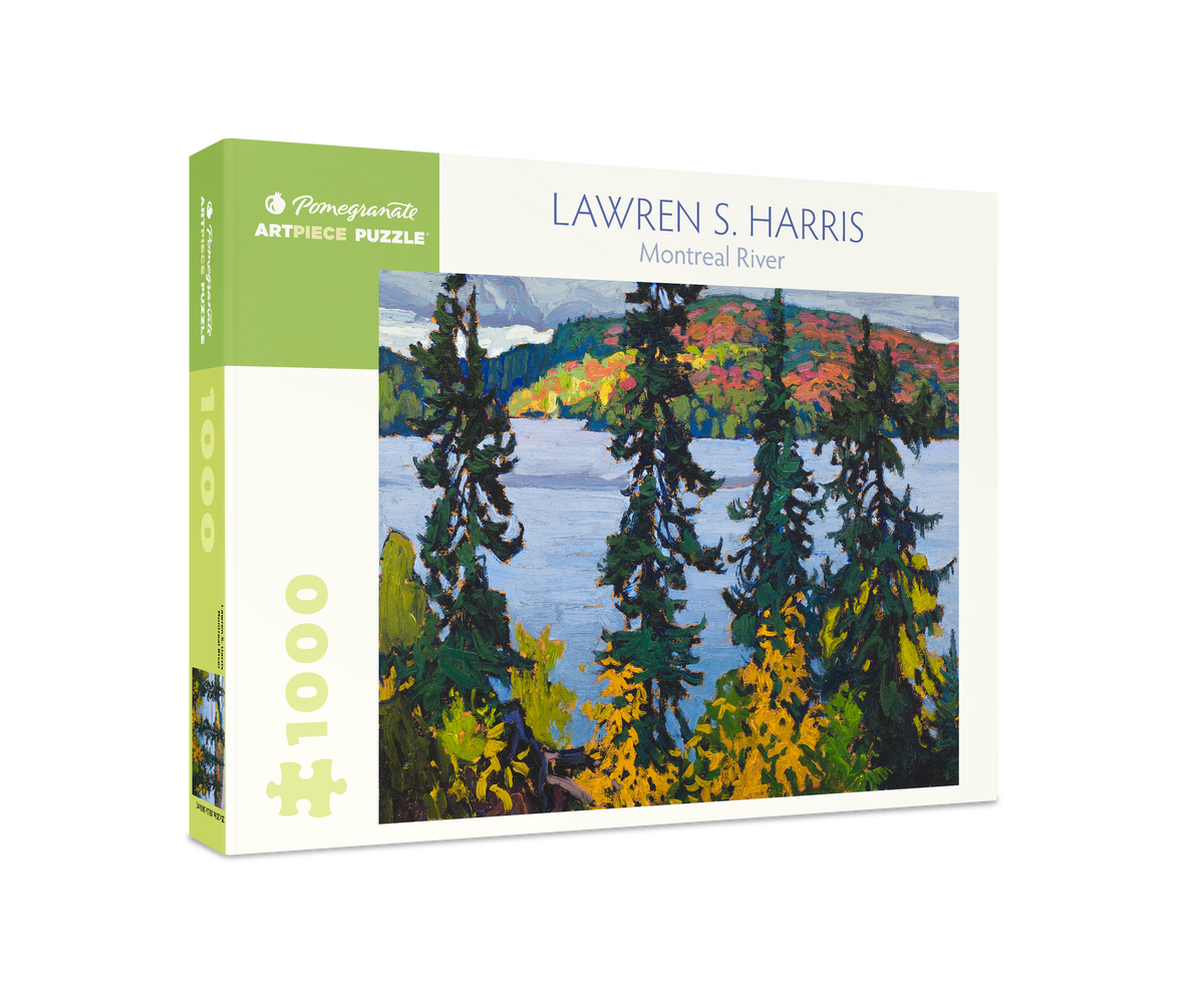 Box, turned right: Montreal River by Lawren S. Harris – 1000 Piece Jigsaw Puzzle (Pomegranate)