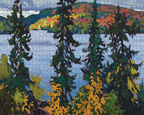 Made up: Montreal River by Lawren S. Harris – 1000 Piece Jigsaw Puzzle (Pomegranate)