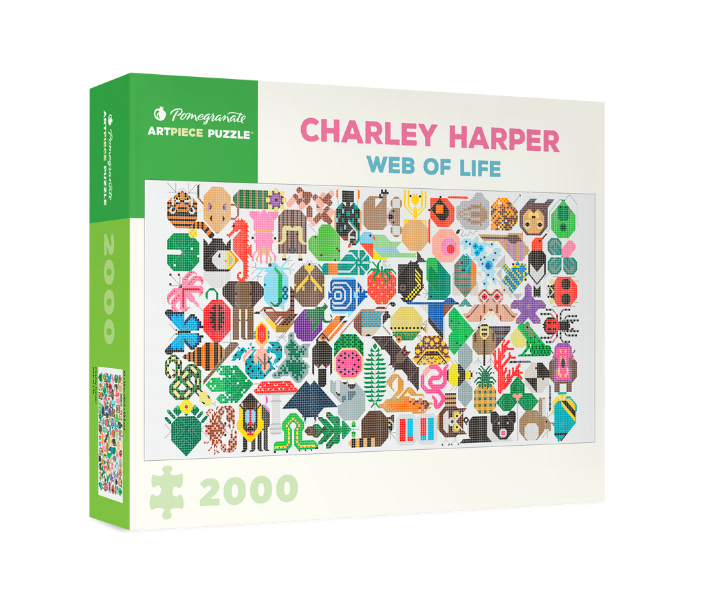 Web of Life by Charley Harper – 2000 Piece Jigsaw Puzzle (Pomegranate)