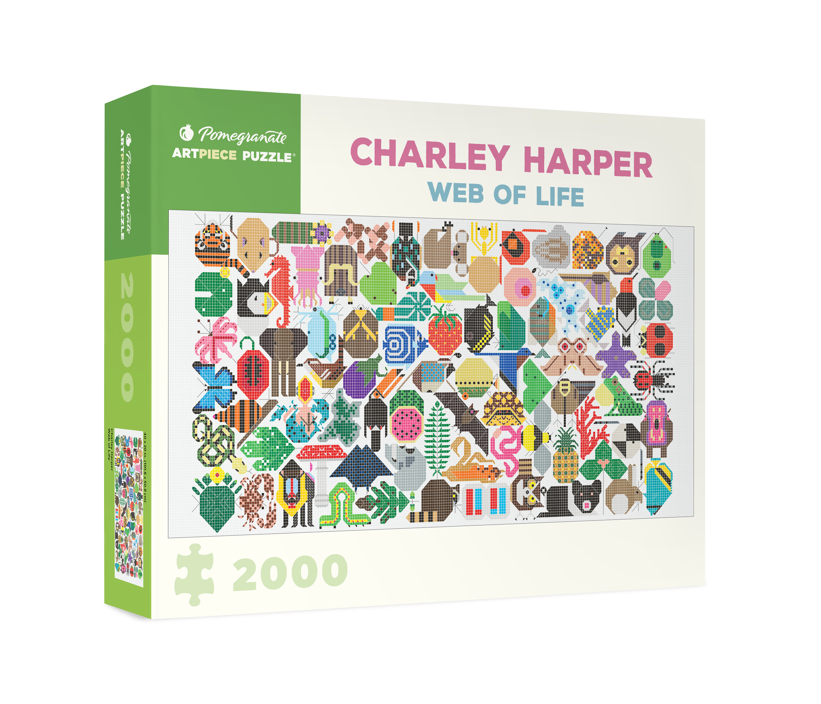 Web of Life by Charley Harper – 2000 Piece Jigsaw Puzzle (Pomegranate)