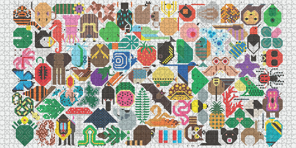 Web of Life by Charley Harper – 2000 Piece Jigsaw Puzzle (Pomegranate)