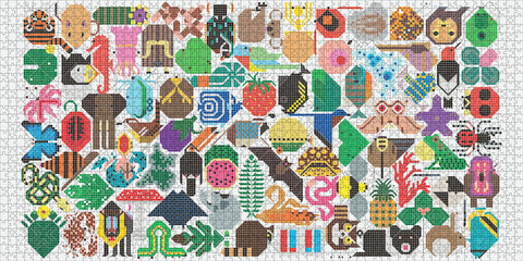 Web of Life by Charley Harper – 2000 Piece Jigsaw Puzzle (Pomegranate)